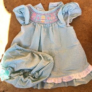 Seersucker Easter dress